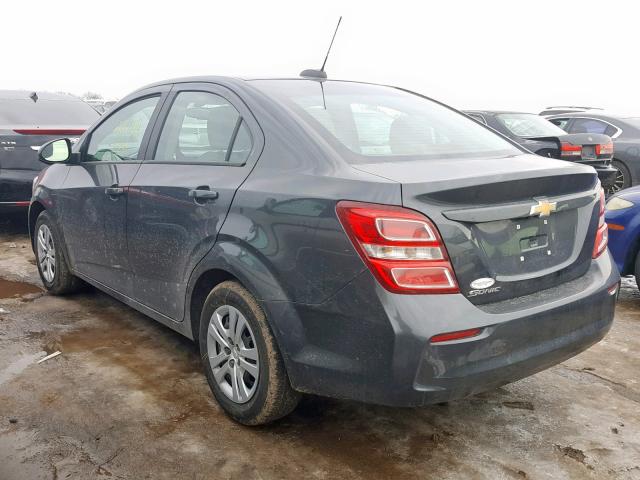 1G1JB5SH1J4132573 - 2018 CHEVROLET SONIC LS CHARCOAL photo 3