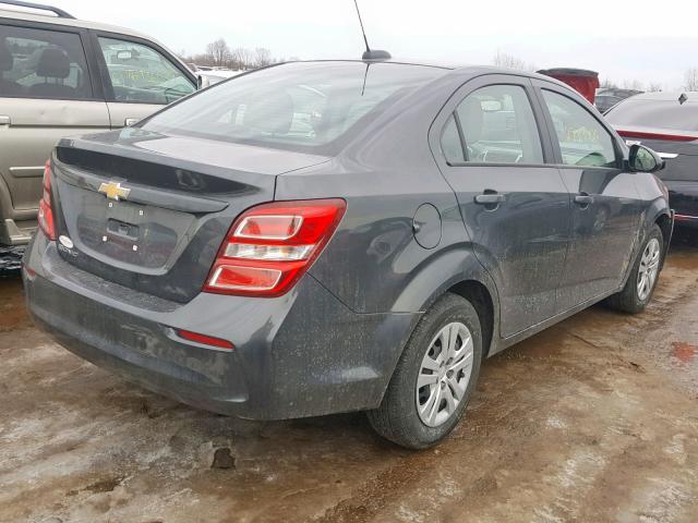 1G1JB5SH1J4132573 - 2018 CHEVROLET SONIC LS CHARCOAL photo 4