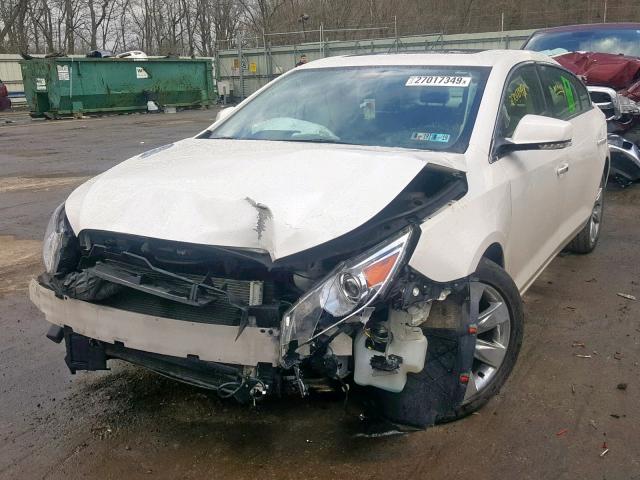 1G4GC5EG6AF155378 - 2010 BUICK LACROSSE C WHITE photo 2