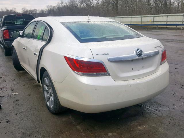 1G4GC5EG6AF155378 - 2010 BUICK LACROSSE C WHITE photo 3