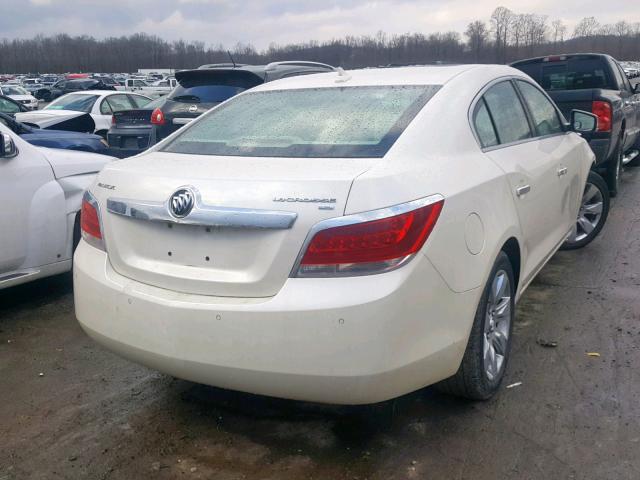 1G4GC5EG6AF155378 - 2010 BUICK LACROSSE C WHITE photo 4