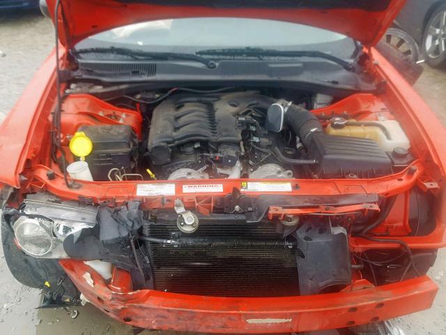 2B3KA33G28H108595 - 2008 DODGE CHARGER SX RED photo 7