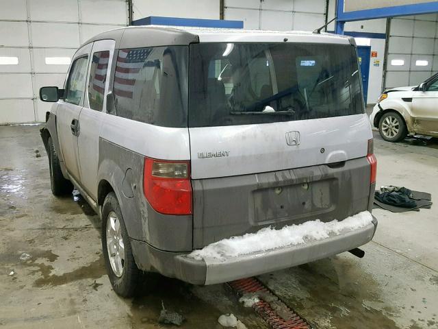 5J6YH28553L045245 - 2003 HONDA ELEMENT EX GRAY photo 3