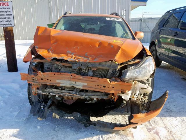 JF2GPACC9E8231298 - 2014 SUBARU XV CROSSTR ORANGE photo 9