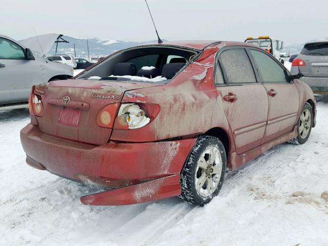 2T1BY32E56C551082 - 2006 TOYOTA COROLLA XR 栗色 照片 4