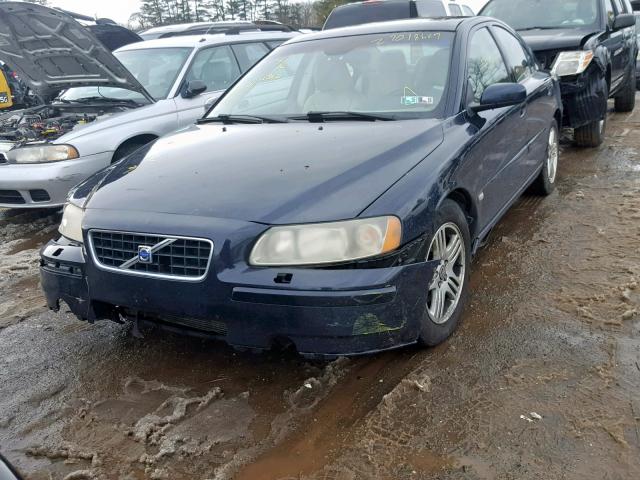 YV1RS592162547966 - 2006 VOLVO S60 2.5T BLACK photo 2