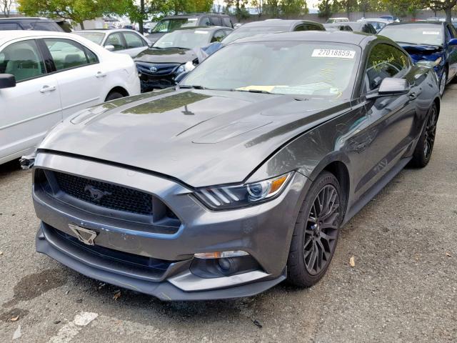 1FA6P8CF4F5325935 - 2015 FORD MUSTANG GT CHARCOAL photo 2