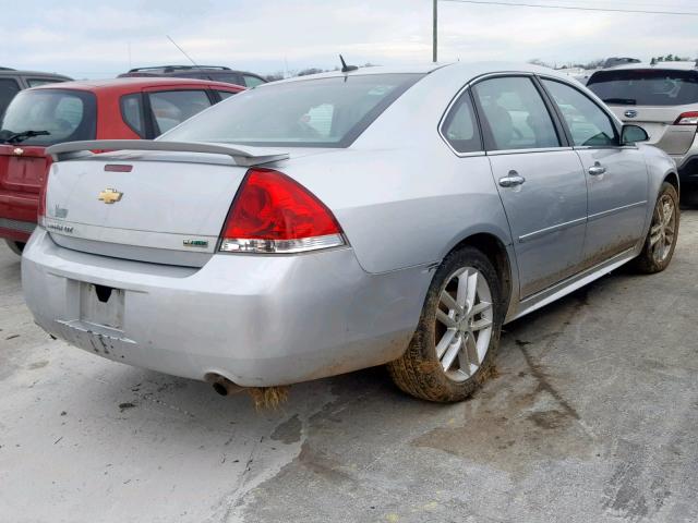 2G1WC5E32D1116966 - 2013 CHEVROLET IMPALA LTZ SILVER photo 4