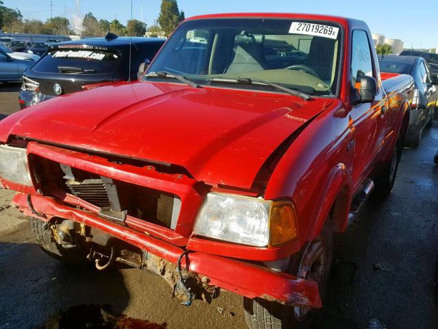 1FTYR10UX5PA97479 - 2005 FORD RANGER RED photo 2