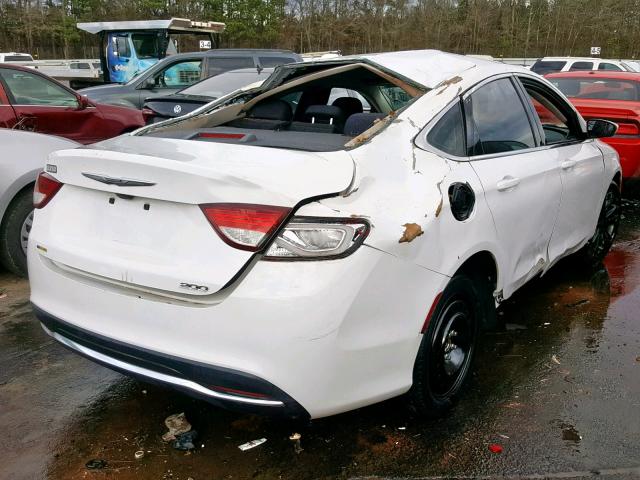 1C3CCCABXFN743335 - 2015 CHRYSLER 200 LIMITE WHITE photo 4