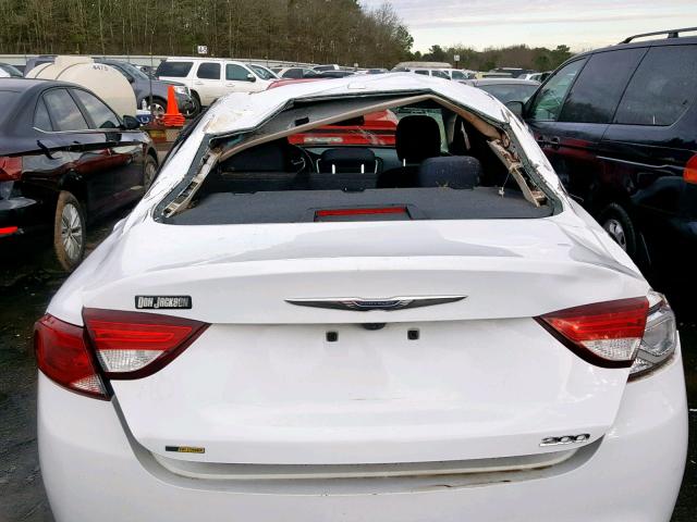 1C3CCCABXFN743335 - 2015 CHRYSLER 200 LIMITE WHITE photo 9