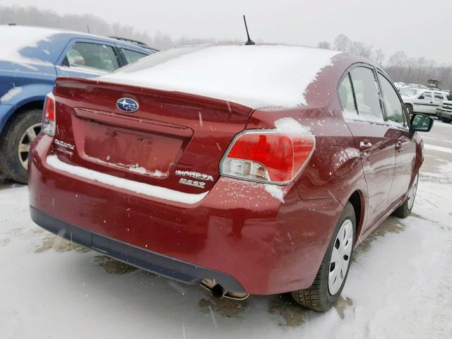 JF1GJAA69GH010550 - 2016 SUBARU IMPREZA RED photo 4