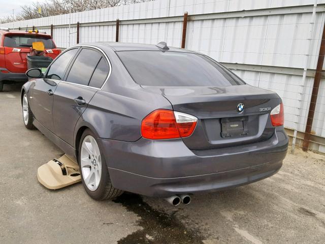 WBAVB33586KR74196 - 2006 BMW 330 I CHARCOAL photo 3