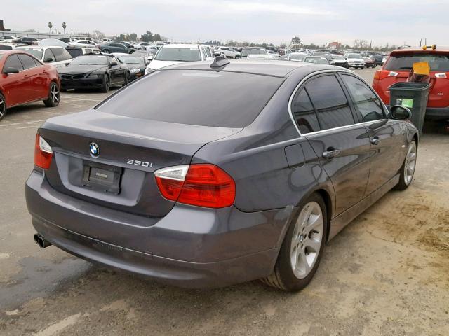 WBAVB33586KR74196 - 2006 BMW 330 I CHARCOAL photo 4