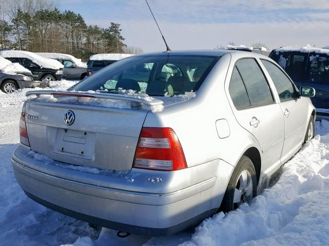 3VWSK69M44M000255 - 2004 VOLKSWAGEN JETTA GLS SILVER photo 4