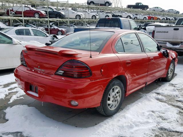 1G2NF52E53C250657 - 2003 PONTIAC GRAND AM S RED photo 4