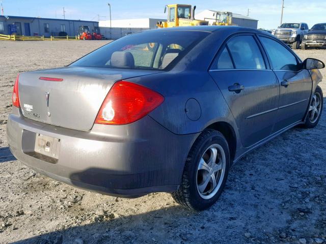 1G2ZF58B574277047 - 2007 PONTIAC G6 VALUE L GRAY photo 4