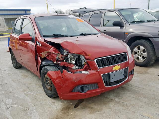 KL1TD6DE0BB147685 - 2011 CHEVROLET AVEO LS RED photo 1