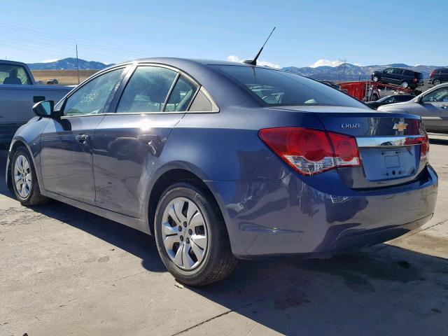 1G1PA5SH7D7238929 - 2013 CHEVROLET CRUZE LS BLUE photo 3