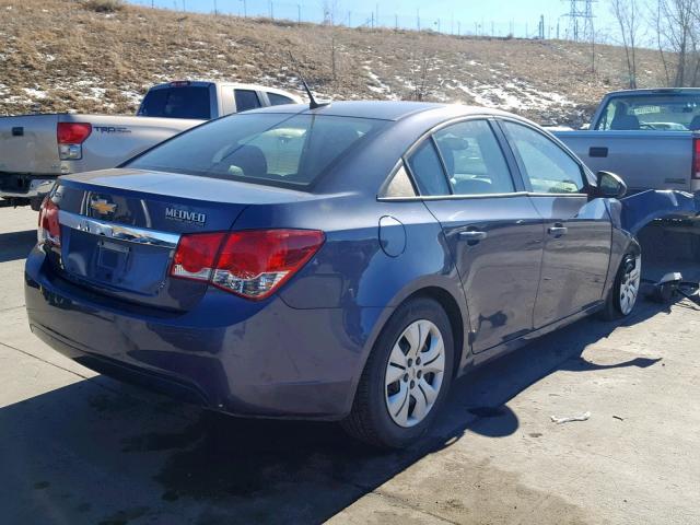 1G1PA5SH7D7238929 - 2013 CHEVROLET CRUZE LS BLUE photo 4