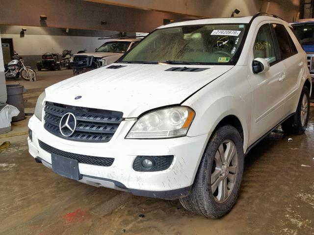 4JGBB86E76A096583 - 2006 MERCEDES-BENZ ML 350 WHITE photo 2