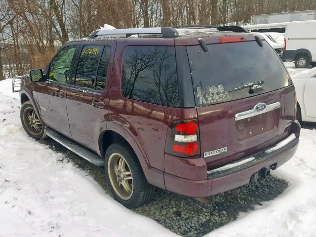 1FMEU85E48UB35530 - 2008 FORD EXPLORER L BURGUNDY photo 3