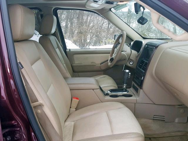 1FMEU85E48UB35530 - 2008 FORD EXPLORER L BURGUNDY photo 5