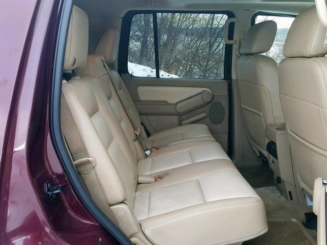 1FMEU85E48UB35530 - 2008 FORD EXPLORER L BURGUNDY photo 6