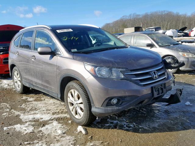 5J6RM4H73EL005746 - 2014 HONDA CR-V EXL GRAY photo 1