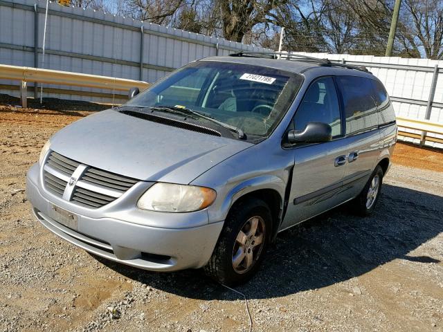 1D4GP45R75B239942 - 2005 DODGE CARAVAN SX BLUE photo 2