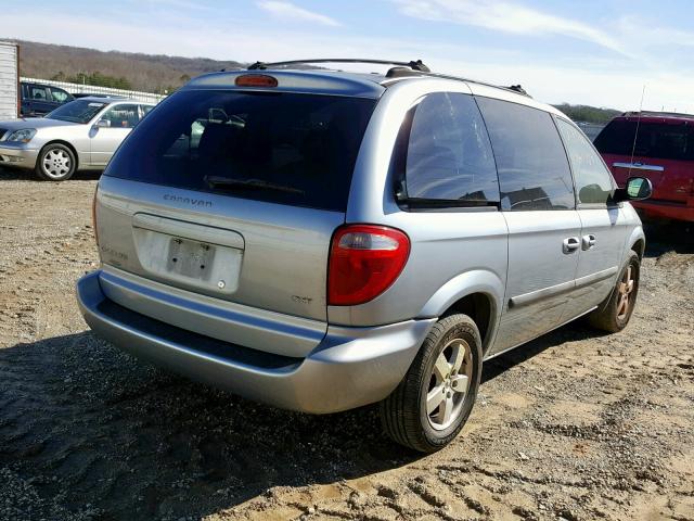 1D4GP45R75B239942 - 2005 DODGE CARAVAN SX BLUE photo 4