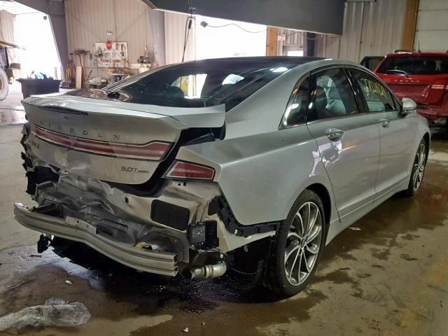 3LN6L5FC8JR603842 - 2018 LINCOLN MKZ RESERV SILVER photo 4