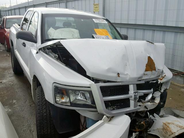 1D7RE3GK6BS511744 - 2011 DODGE DAKOTA SLT WHITE photo 1