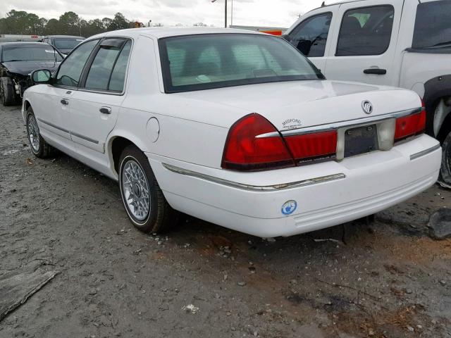 2MEFM74W5YX668443 - 2000 MERCURY GRAND MARQ WHITE photo 3