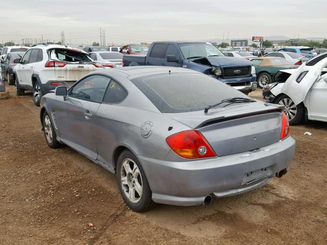 KMHHN65F63U025434 - 2003 HYUNDAI TIBURON GT GRAY photo 3