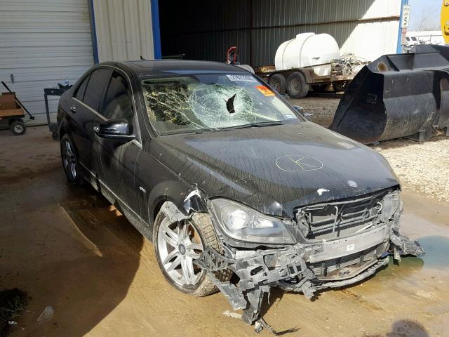 WDDGF4HB9CA628220 - 2012 MERCEDES-BENZ C 250 BLACK photo 1