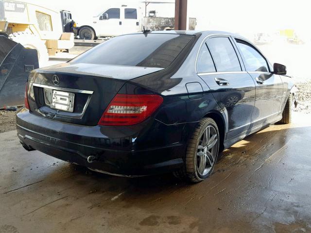 WDDGF4HB9CA628220 - 2012 MERCEDES-BENZ C 250 BLACK photo 4