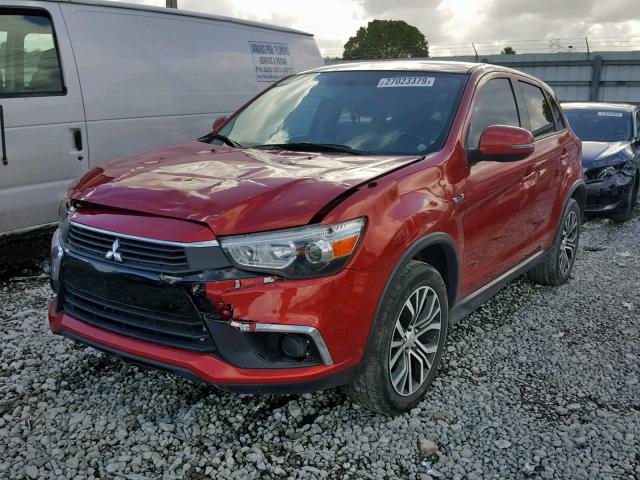 JA4AP3AU7HZ005183 - 2017 MITSUBISHI OUTLANDER RED photo 2