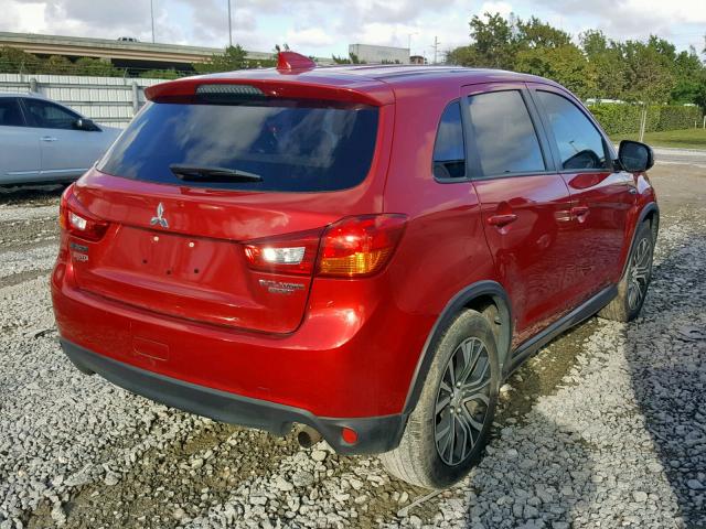 JA4AP3AU7HZ005183 - 2017 MITSUBISHI OUTLANDER RED photo 4