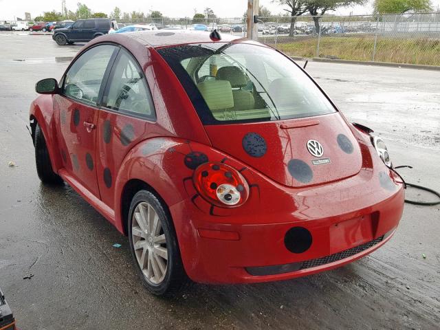 3VWRW31CX8M520826 - 2008 VOLKSWAGEN NEW BEETLE Rot Foto 3