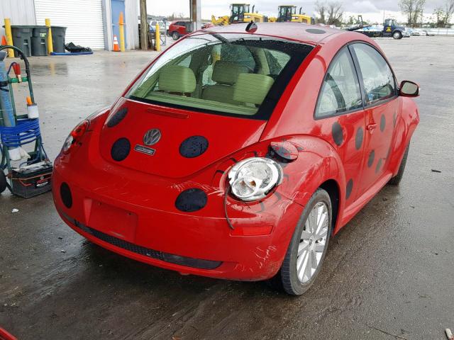 3VWRW31CX8M520826 - 2008 VOLKSWAGEN NEW BEETLE Rot Foto 4