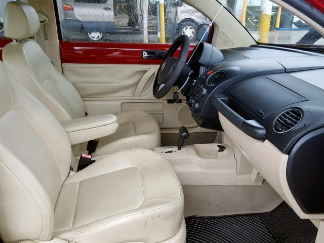 3VWRW31CX8M520826 - 2008 VOLKSWAGEN NEW BEETLE Rot Foto 5