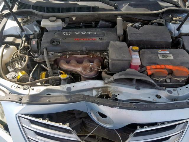 4T1BB46K49U063123 - 2009 TOYOTA CAMRY HYBR BLUE photo 7