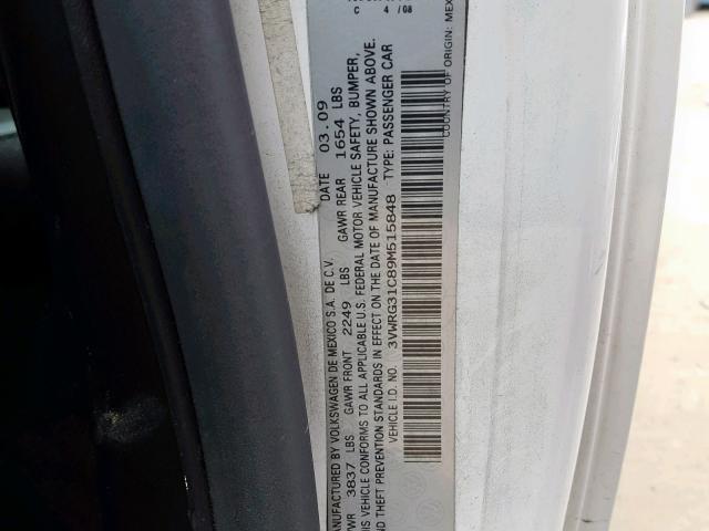 3VWRG31C89M515848 - 2009 VOLKSWAGEN NEW BEETLE Ağ foto 10