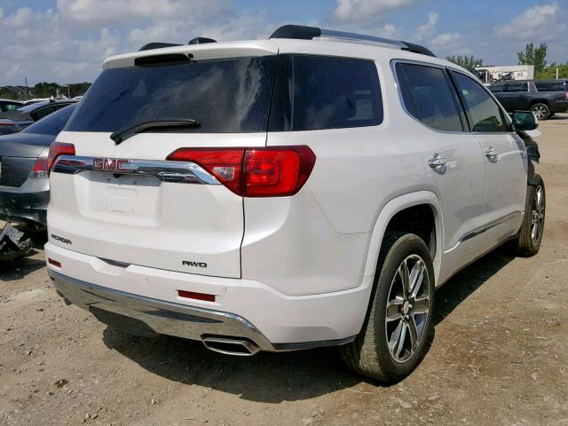 1GKKNXLS3JZ114804 - 2018 GMC ACADIA DEN WHITE photo 4