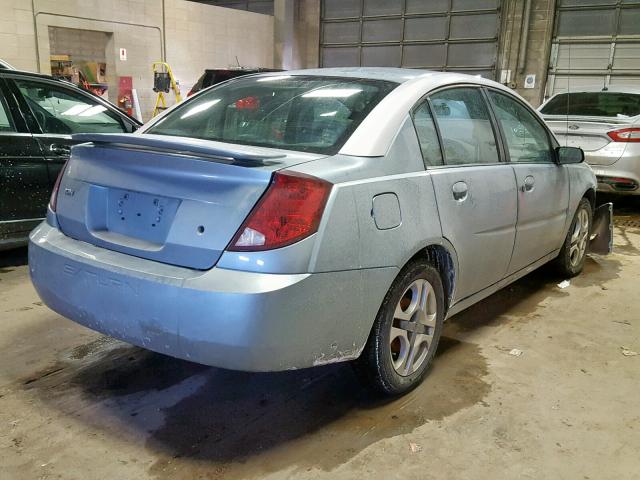 1G8AK52F33Z127221 - 2003 SATURN ION LEVEL SILVER photo 4