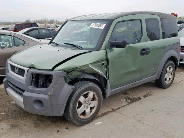 5J6YH28554L018158 - 2004 HONDA ELEMENT EX GREEN photo 2