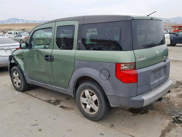 5J6YH28554L018158 - 2004 HONDA ELEMENT EX GREEN photo 3