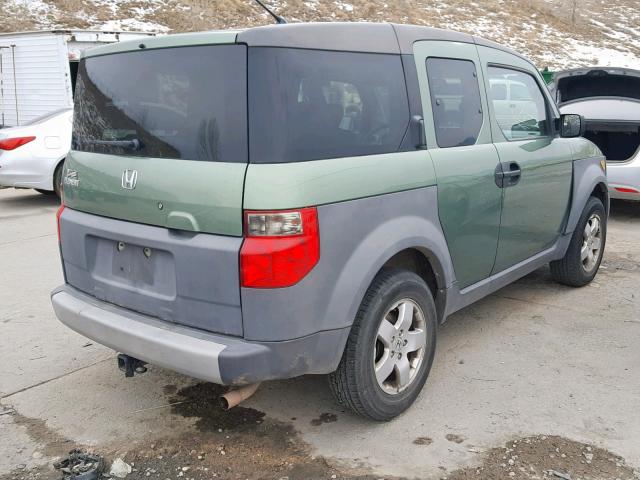 5J6YH28554L018158 - 2004 HONDA ELEMENT EX GREEN photo 4