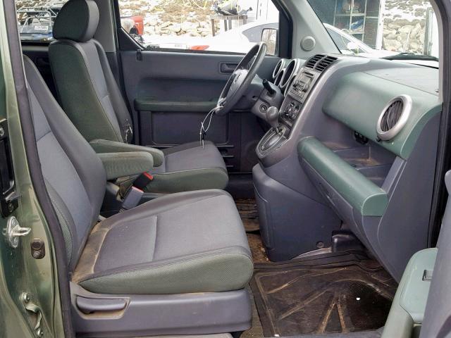 5J6YH28554L018158 - 2004 HONDA ELEMENT EX GREEN photo 5